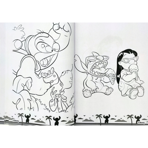 KOLOROWANKA DISNEY STITCH I PRZYJACIELE MEGA COLOR Z NAKLEJKAMI 128 STRON