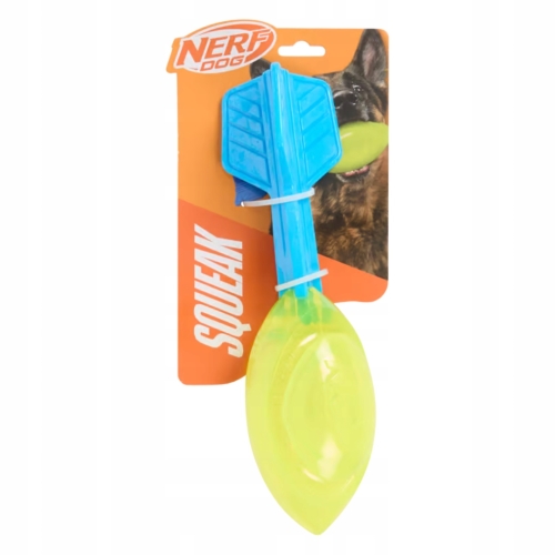 Zabawka edukacyjna dla dużych psów piszcząca Rakieta Nerf DOG Squeak BIG