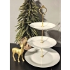 Porcelanowa etażerka patera 3-poziomowa Patera Excellent Houseware 35 cm