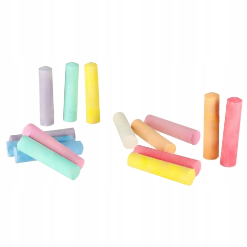 Kreda chodnikowa uliczna Gruba Wysoka Kolorowa 5 kolorów 15 sztuk TOI-TOYS