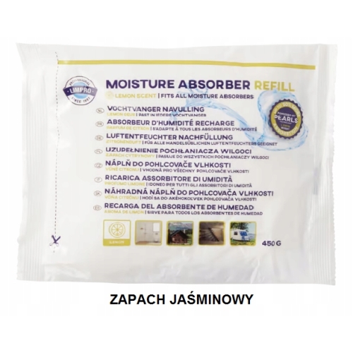 WKŁAD UZUPEŁNIENIE POCHŁANIACZA WILGOCI UNIWERSALNY PEARLS JAŚMINOWY 450g