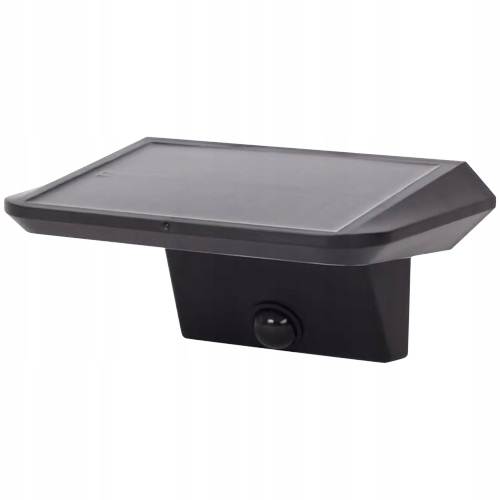 Lampa solarna elewacyjna LED z czujnikiem ruchu na baterie 800 lm IP44