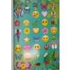 Książka z naklejkami EMOJI Mocne naklejki z motywem buźki 1000 sztuk A4