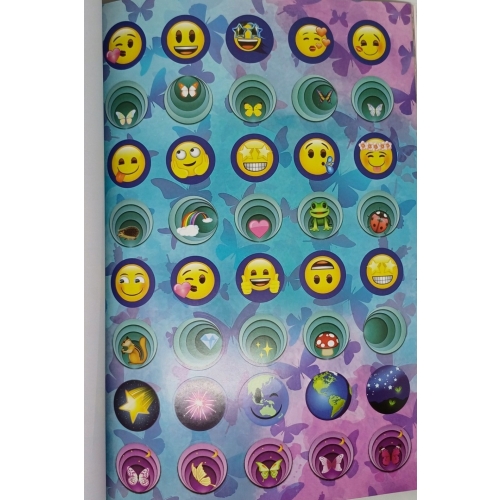 Książka z naklejkami EMOJI Mocne naklejki z motywem buźki 1000 sztuk A4