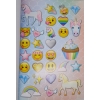 Książka z naklejkami EMOJI Mocnych naklejek z motywem buźki A4 1000 sztuk