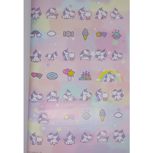 Książka z naklejkami zeszyt HELLO KITTY 1000 sztuk Mocnych naklejek A4