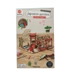 MINIATUROWY DREWNIANY DOMEK JAPOŃSKI POTTERY & PLANTS DecoTime 14 X 14 CM