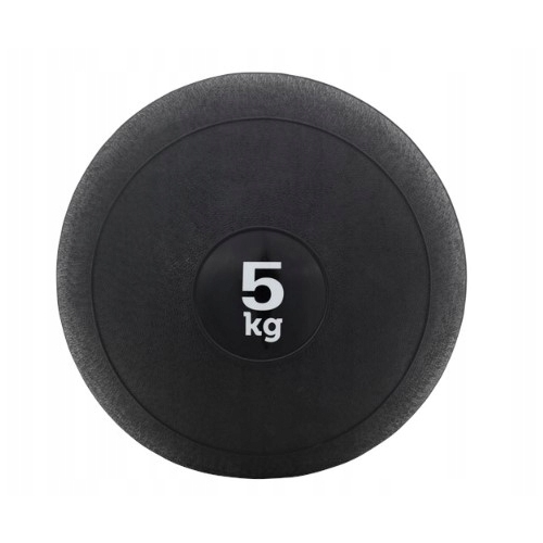 PIŁKA LEKARSKA 5 KG DO ĆWICZEŃ BALANSOWANIA 22 CM FITNESS KAYTAN CZARNA