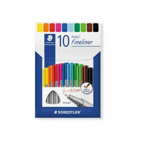 Cienkopis Zakreślacz Pastelowe Trójkątne Niewysychający Staedtler 10 sztuk