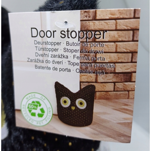 Stoper do drzwi klin odbojnik wolnostojący maskotka kula Brązowy MIŚ 1kg