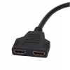 Rozdzielacz Rozgałęźnik Splitter HDMI 1x2 FULL HD 31 CM CANAL+ WIFIBOX NC+