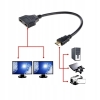 Rozdzielacz Rozgałęźnik Splitter HDMI 1x2 FULL HD 31 CM CANAL+ WIFIBOX NC+