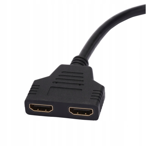 Rozdzielacz Rozgałęźnik Splitter HDMI 1x2 FULL HD 31 CM CANAL+ WIFIBOX NC+