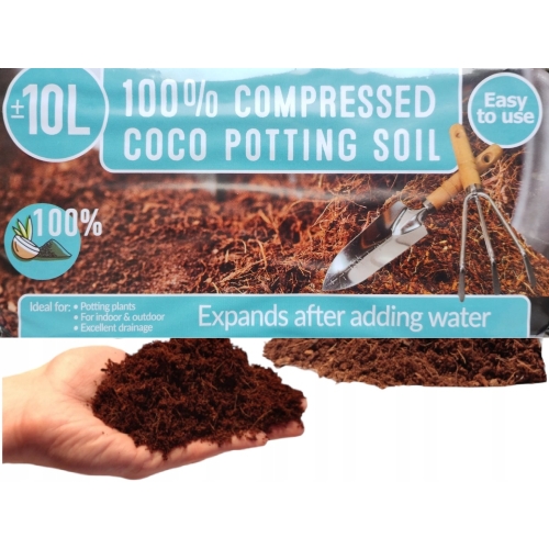Ziemia kokosowa doniczkowa super podłoże do upraw Ekologiczne 100 % Natural