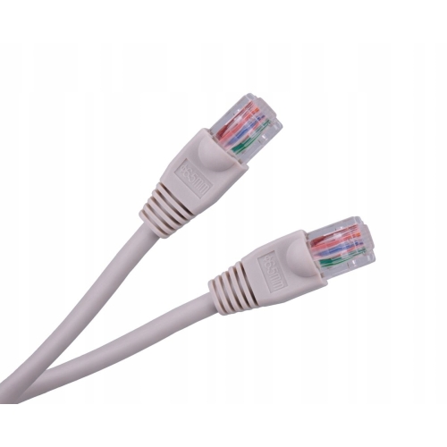 PRZEWÓD KPO2779-3 INTERNETOWY SIECIOWY Patchcord UTP CCA 3 m szary SZYBKI