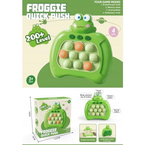 Gra zręcznościowa antystresowa fast push puzzle maszyna szybka gra żaba