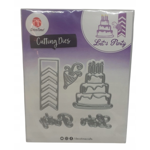 Wykrojnik szablon tulipany tahank you do wycinania embossing tort 5 sztuk