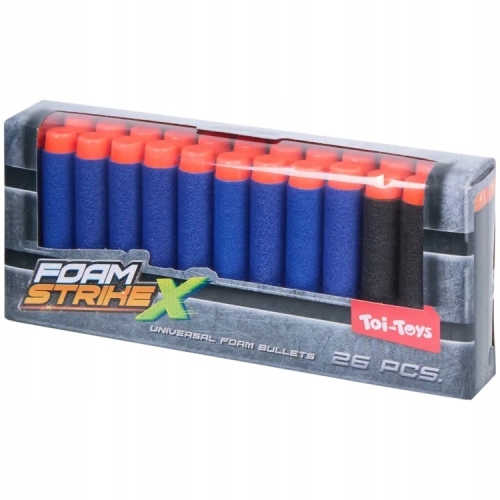 Strzałki Foam Strike X piankowe naboje toi-toys karabin pistolet 26 szt