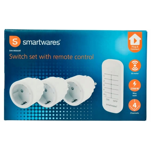 Gniazda Smartwares SH4-90268FR zdalnie sterowane 2300w 3 sztuki białe