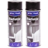 2x Farba do grzejników kaloryferów czarny spray mat profesjonalna 800ml