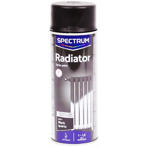 2x Farba do grzejników kaloryferów czarny spray mat profesjonalna 800ml