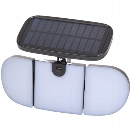 Lampa ścienna czujnik ruchu Solar zewnętrzna akumulatorowa 800 lumen