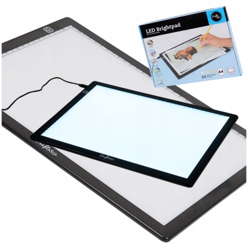 TABLET GRAFICZNY TABLICA PISANIE RYSOWANIE KALIGRAFI A4 Crafts & Co LED USB
