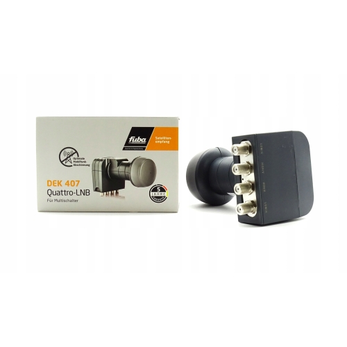 Konwerter satelitarny quatro Fuba multiswitch nc+ canal+ polsat lte DEK 407