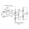 Uchwyt na telewizor Cabletech UCH0205 do ściany 37-70 cali LPA49-463D LED