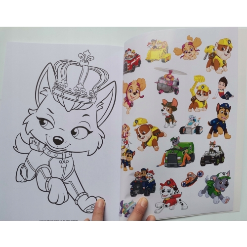 Kolorowanka malowanka Psi Patrol PAW PATROL NICKELODEON 128 str Naklejki Ż