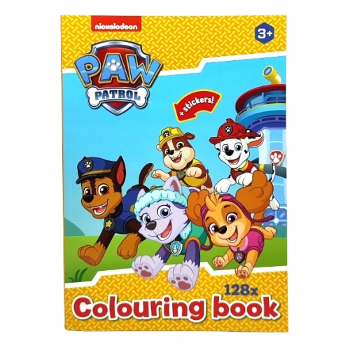 Kolorowanka malowanka Psi Patrol PAW PATROL NICKELODEON 128 str Naklejki Ż