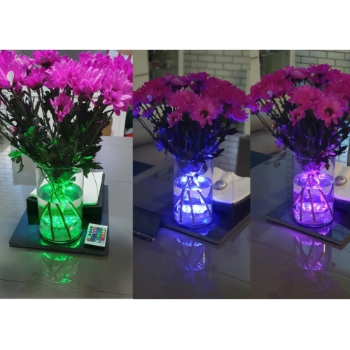 OŚWIETLENIE BASENU LAMPKI DO AKWARIUM 2 SZT WODOODPORNE IPX8 LED PILOT RGB