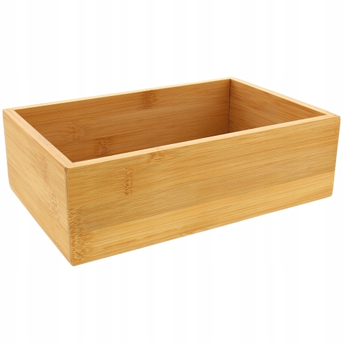 BAMBUSOWY REGAŁ SZAFKA STOJĄCA 3 PÓŁKI ŁAZIENKA KUCHNIA KORYTARZ 75x33x33cm