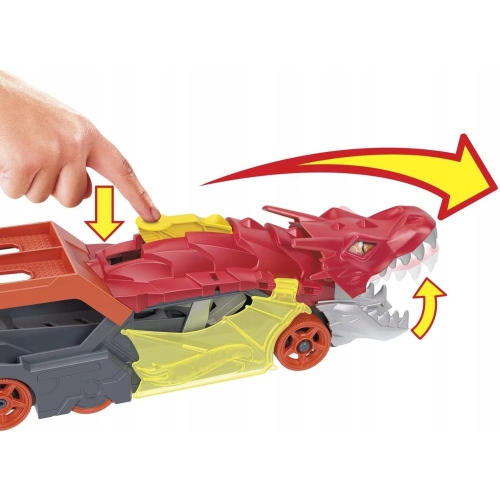 Hot Wheels Auto Smok Transporter Wyrzutnia Dragon Ciężarówka CITY GTK42 386