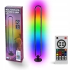 LAMPA PODŁOGOWA GAMINGOWA IMPREZOWA W RYTM MUZYKI DISKO LED RGB 105cm PILOT