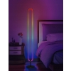 LAMPA PODŁOGOWA GAMINGOWA IMPREZOWA W RYTM MUZYKI DISKO LED RGB 105cm PILOT