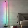 LAMPA PODŁOGOWA GAMINGOWA IMPREZOWA W RYTM MUZYKI DISKO LED RGB 105cm PILOT