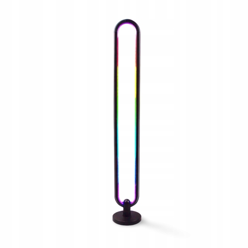 LAMPA PODŁOGOWA GAMINGOWA IMPREZOWA W RYTM MUZYKI DISKO LED RGB 105cm PILOT