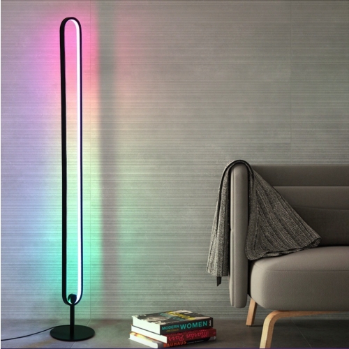 LAMPA PODŁOGOWA GAMINGOWA IMPREZOWA W RYTM MUZYKI DISKO LED RGB 105cm PILOT