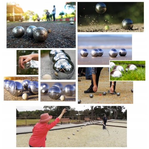 Kule do Gry francuskiej BOULE PETANQUE BULE petanka zestaw 8 kul na piknik