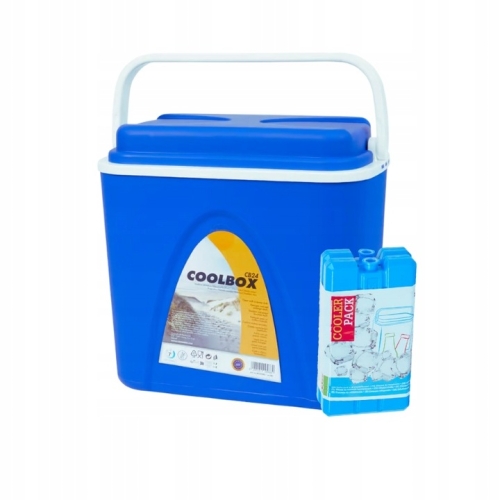 LODÓWKA TURYSTYCZNA 24L CONNABRIDE COOLBOX + 2 WKŁADY MROŻĄCE 0,400 GRATIS