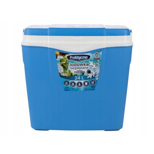 LODÓWKA TURYSTYCZNA SAMOCHODOWA 24L XXL + 2X WKŁADY 300 ML PRAKTYCZNA COOL