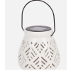 LAMPION SOLARNY CERAMICZNY LATARENKA LAMPKA SOLARNA OGRODOWA KWADRACIKI