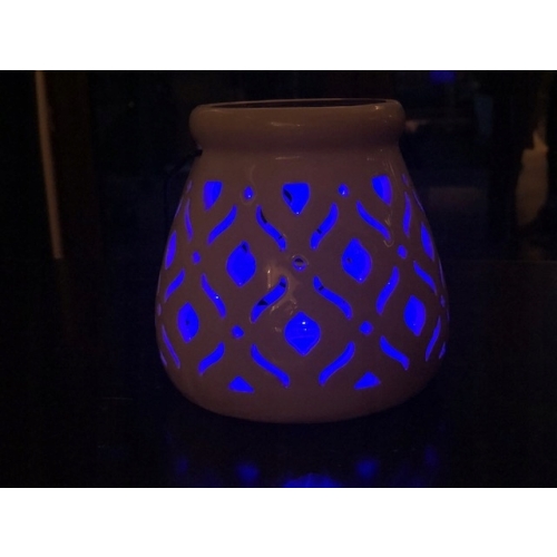 LAMPION SOLARNY CERAMICZNY LATARENKA LAMPKA SOLARNA OGRODOWA KWADRACIKI