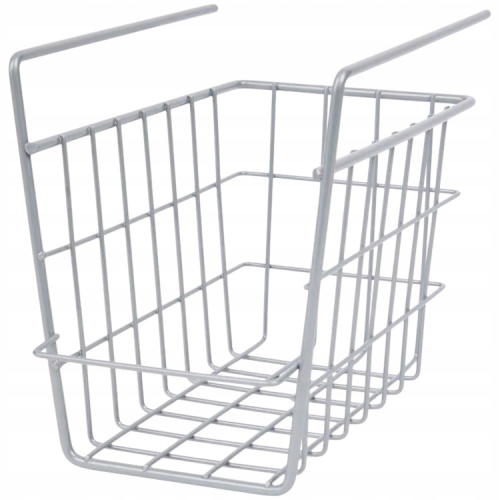 KOSZ POD PÓŁKĘ DO SZAFY PODWIESZANY WYSOKI 24x16x19 CM METALOWY ORGANIZER