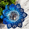 Lampka ogrodowa Solar czujnik zmierzchu szkło metal 17 x 9,5 multikolor N