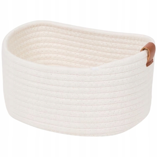 Koszyk do przechowywania pleciony styl boho 35x25x13cm