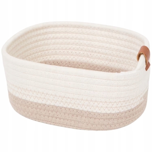 Koszyk do przechowywania pleciony styl boho 35x25x13cm