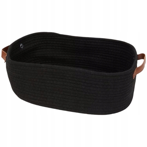 Koszyk do przechowywania pleciony styl boho 35x25x13cm
