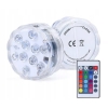 WODOODPORNA LAMPKA 10 LED RGB PILOT AKWARIUM BASEN STAW JACUZZI 2 SZTUKI